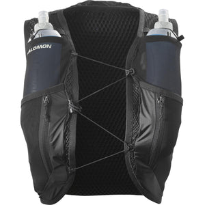 Salomon Active Skin 12 Set Running Vest Black / Metal - achilles heel