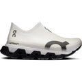 On Cloudmonster 3 Hyper LS women's running shoe in Black / Apollo — outer view showing black LightSpray™ seamless one-piece upper with apollo accent detailing and CloudTec® dual-layer Helion™ midsole profile