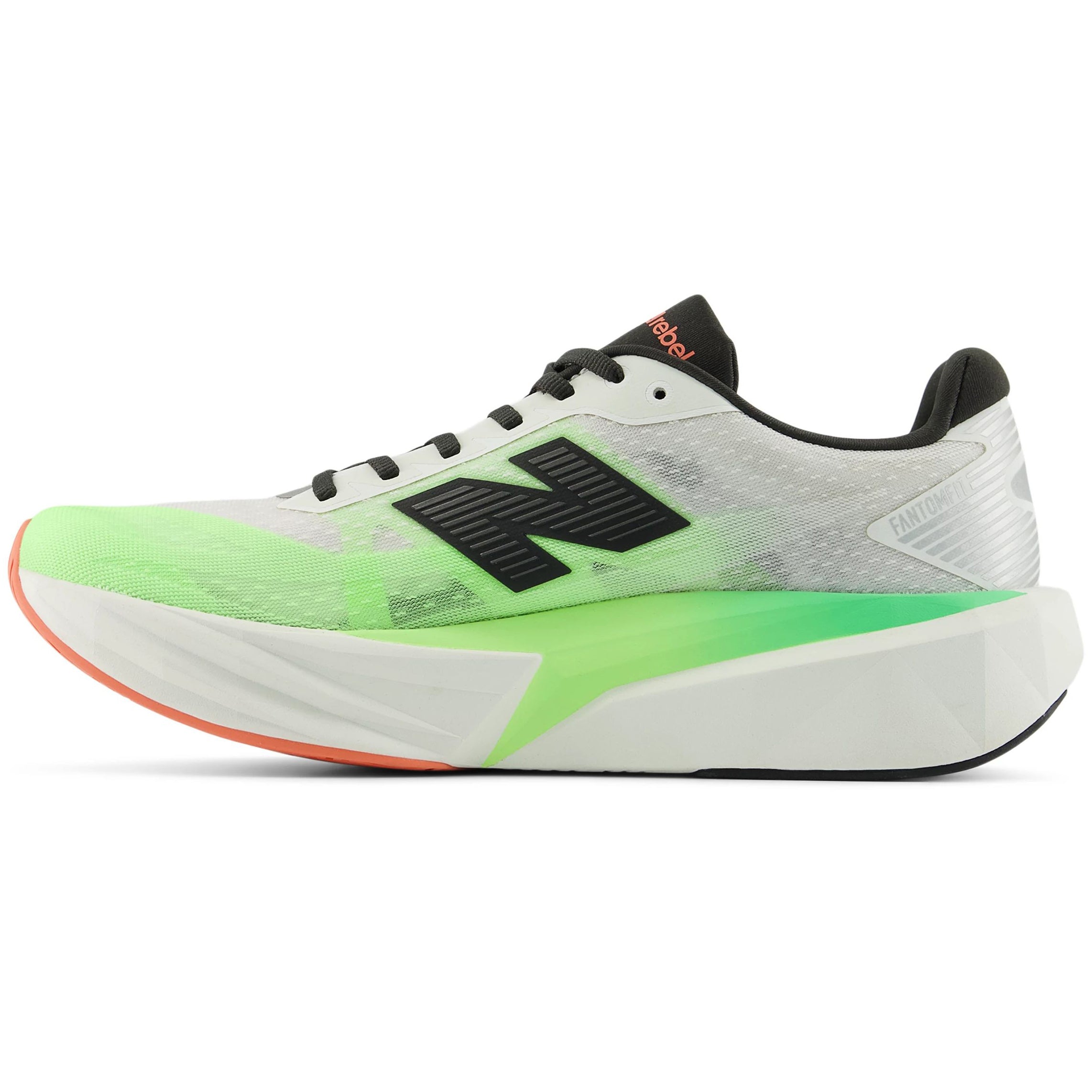 Women's FuelCell Rebel v5 Riswing Running Shoes White / Mint Flash / Lime Leaf