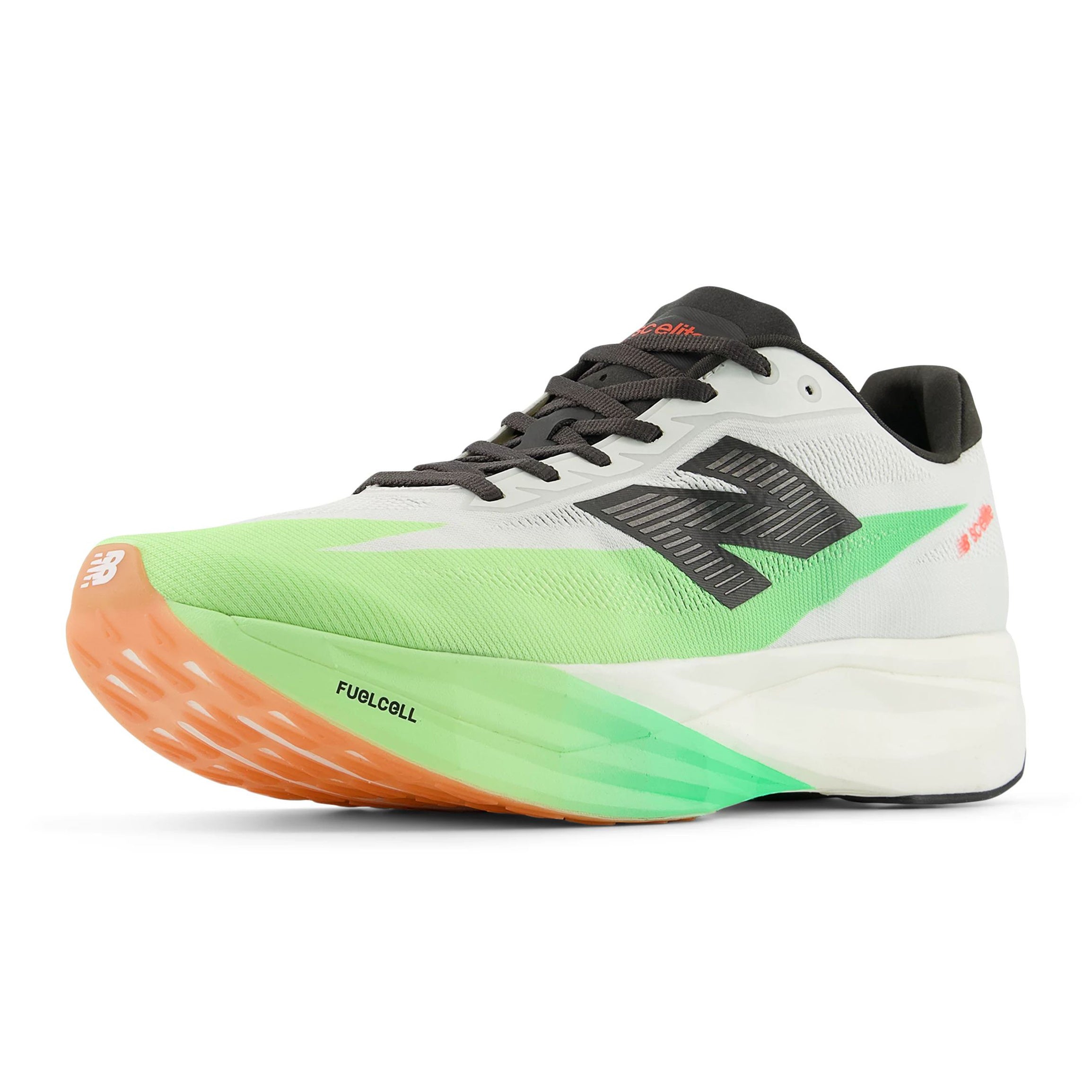 Women's FuelCell SuperComp Elite v5 Riswing Running Shoes White / Mint Flash / Lime Leaf