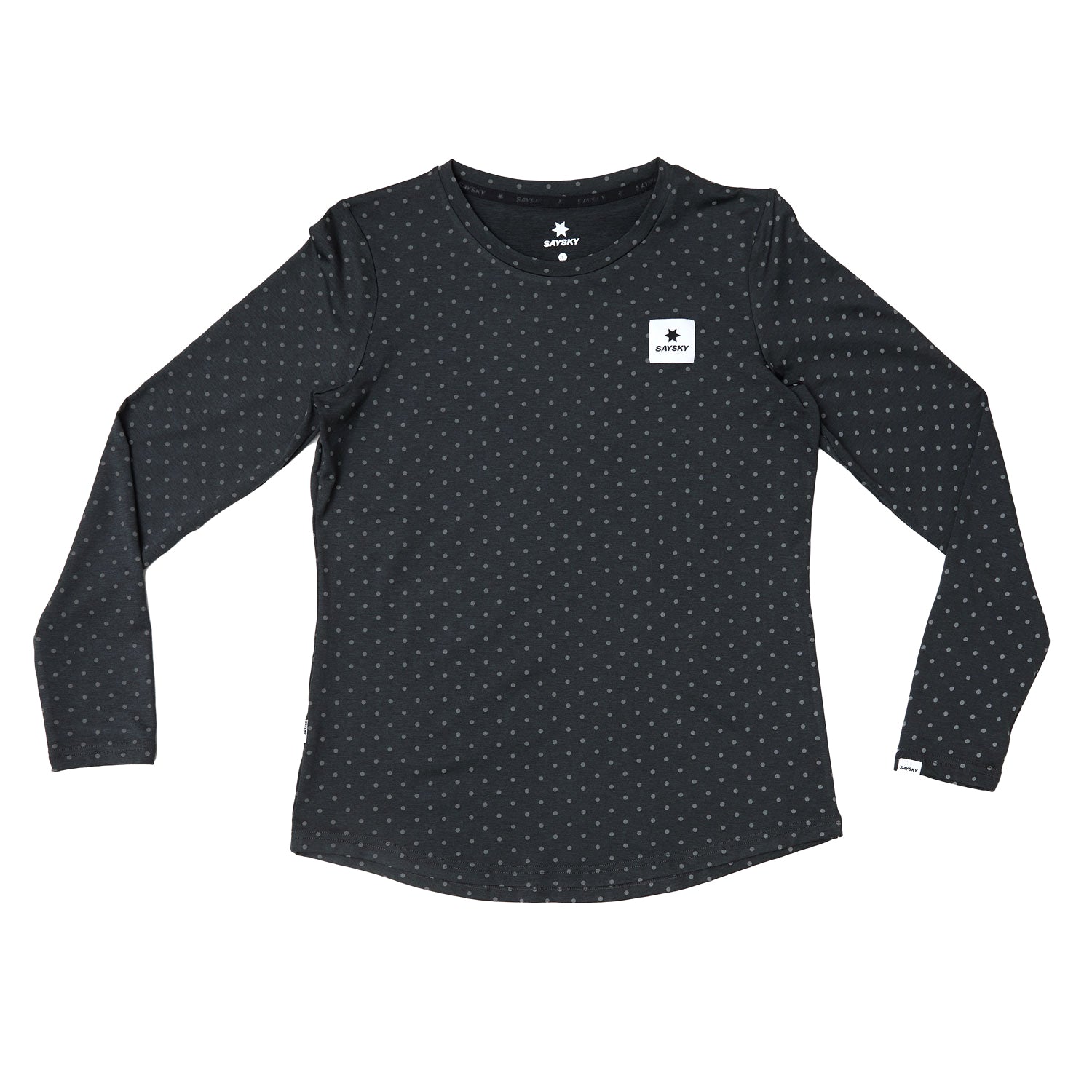 SAYSKY Women's Reflective Polka Pace Top Black - Achilles Heel