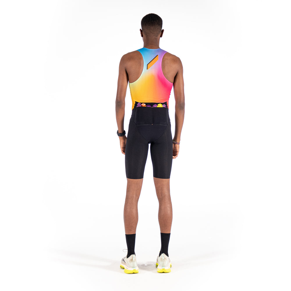 Soar Men's Marathon Speedsuit Black - achilles heel