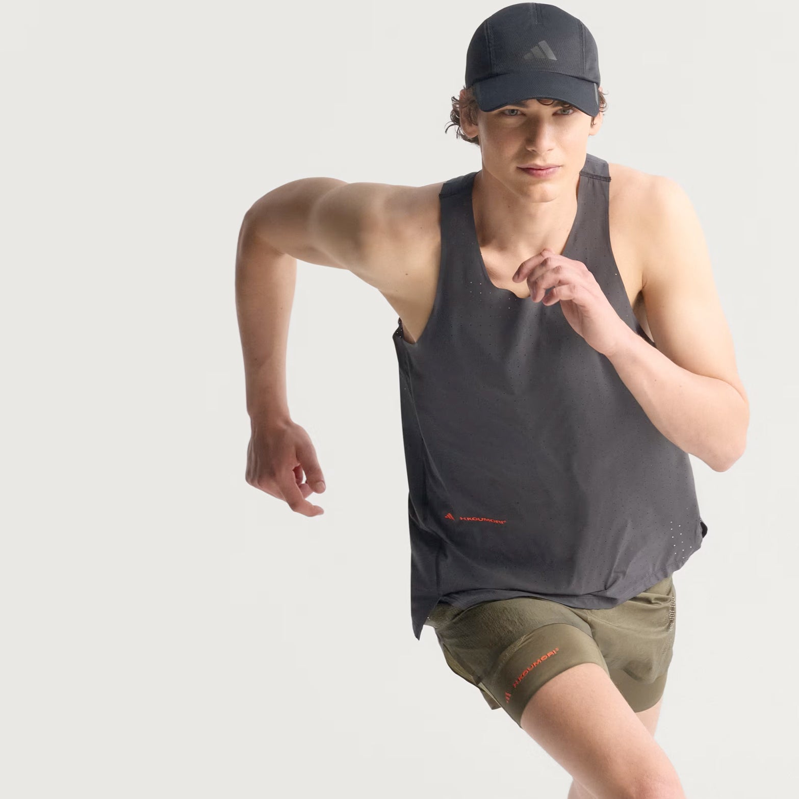 Men's Adi365 H.Koumori Running Tank Black - Achilles Heel