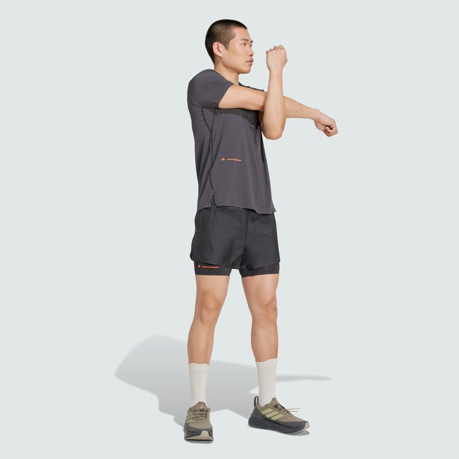 Men's Adi365 H.Koumori Running Tee Black - Achilles Heel