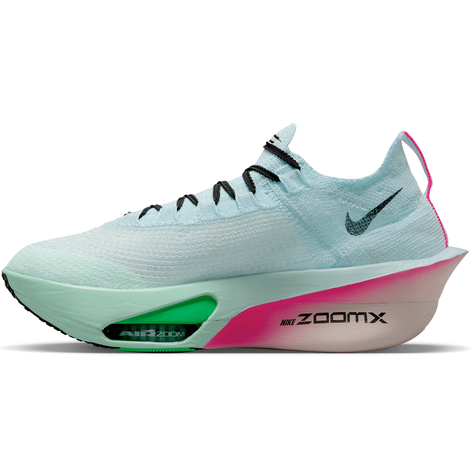 Men's Alphafly 3 Running Shoes Glacier Blue / Mint Foam / Green Shock / Black