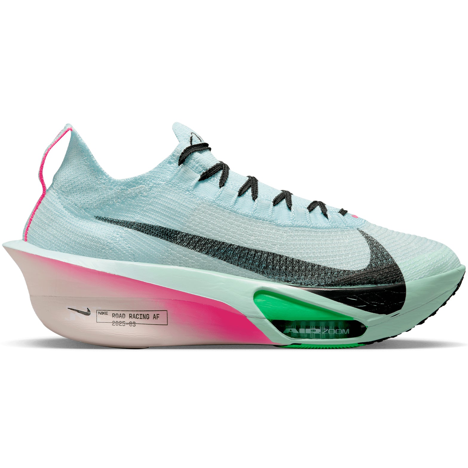 Men's Alphafly 3 Running Shoes Glacier Blue / Mint Foam / Green Shock / Black
