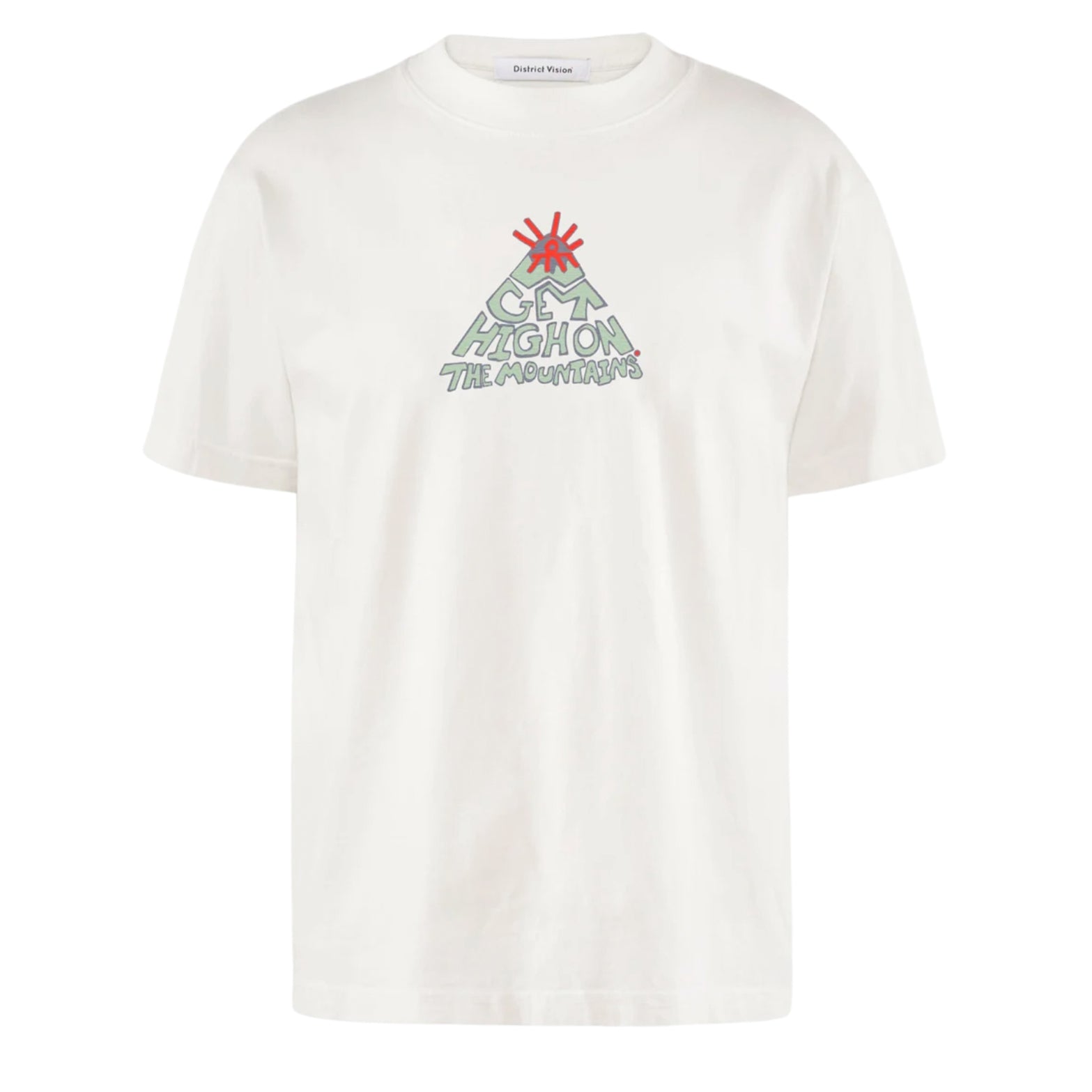 Men's California Cotton Tee Mountains Vintage White