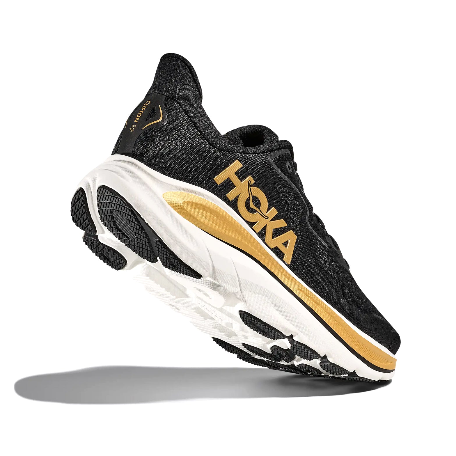 Men's Clifton 10 Koshi Tan-Tan Running Shoes Black / Gold