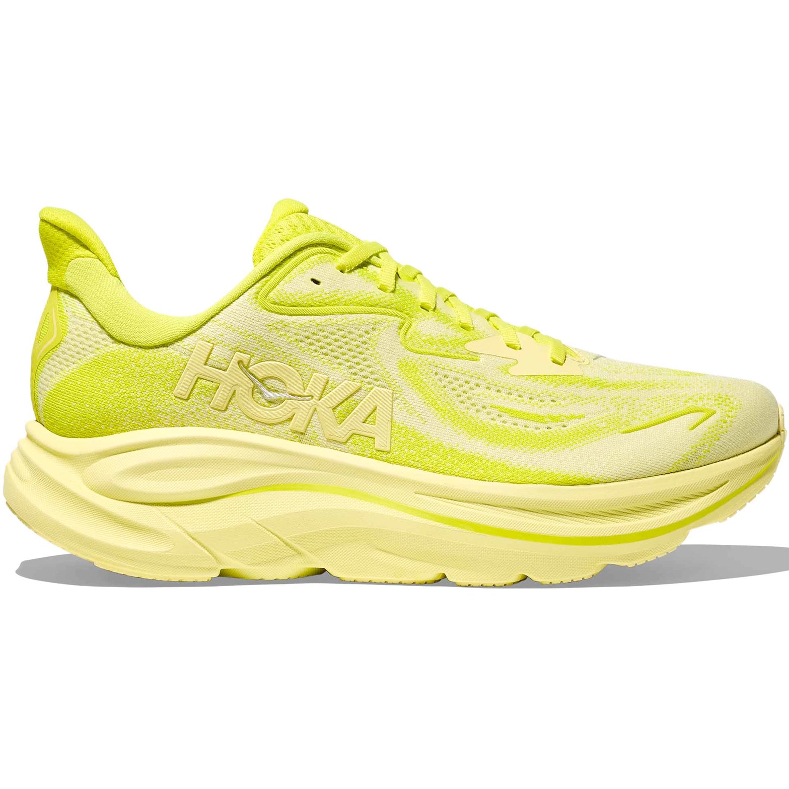 Men's Clifton 10 Running Shoes Neon Hoka Citrus / Sunlight