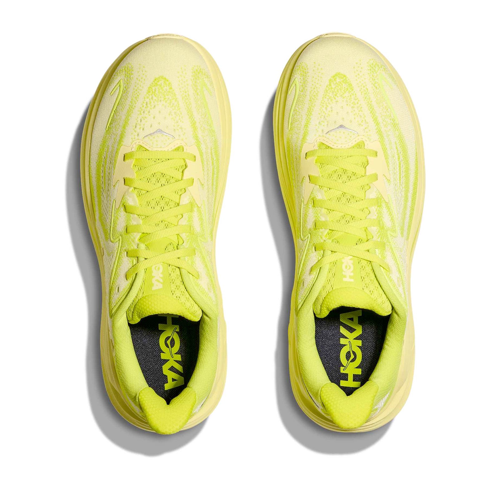 Men's Clifton 10 Running Shoes Neon Hoka Citrus / Sunlight - Achilles Heel