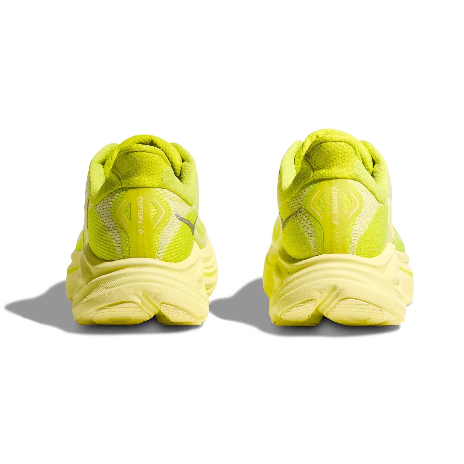 Men's Clifton 10 Running Shoes Neon Hoka Citrus / Sunlight - Achilles Heel