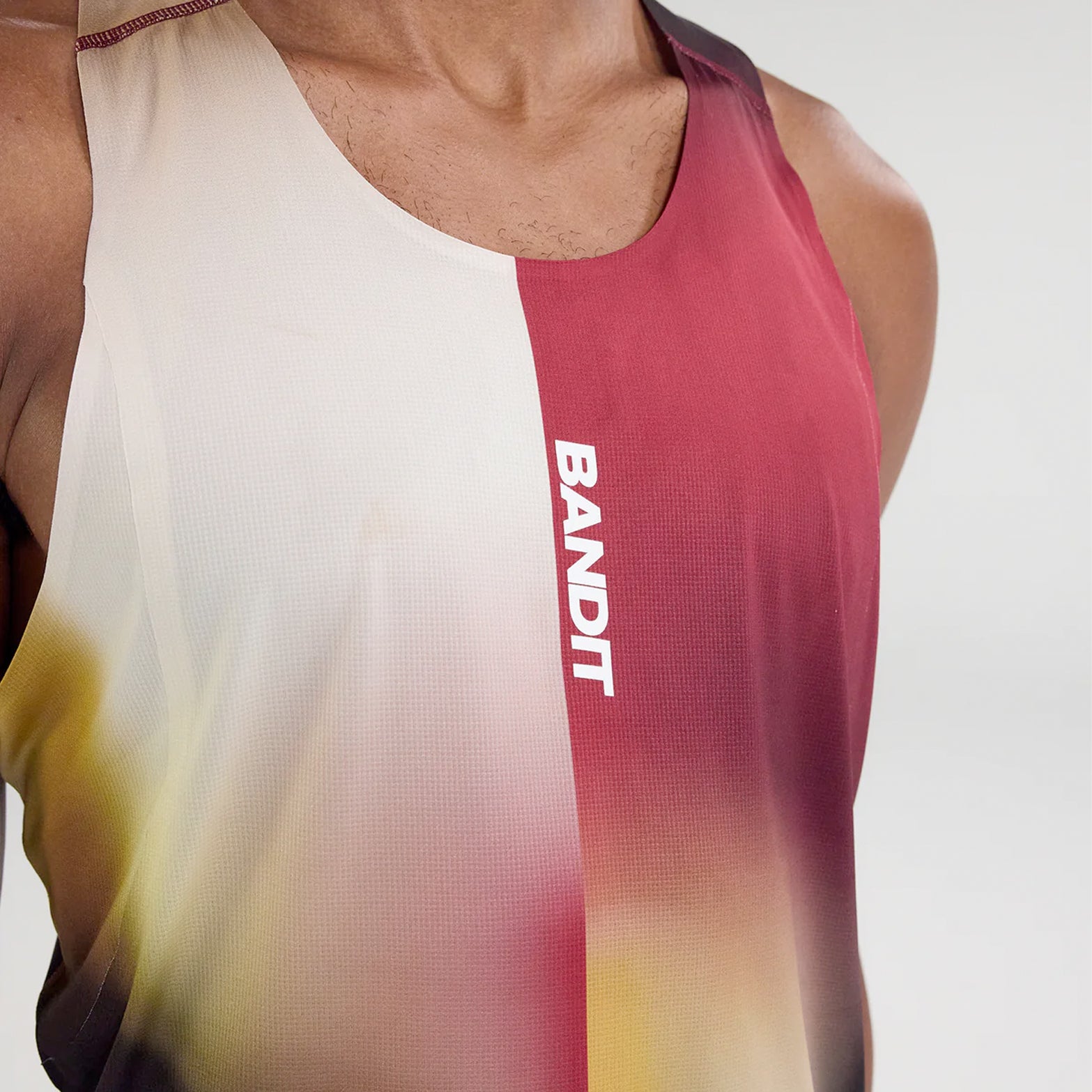 Men's Drift Racing Singlet Dijon / Fig Gradient - Achilles Heel