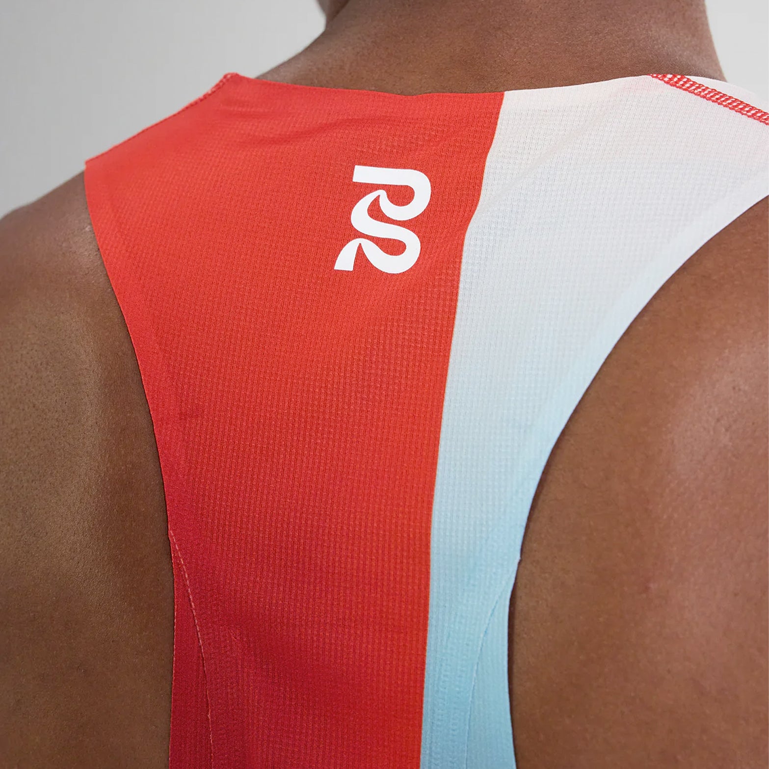 Men's Drift Racing Singlet Vintage Blue Gradient - Achilles Heel
