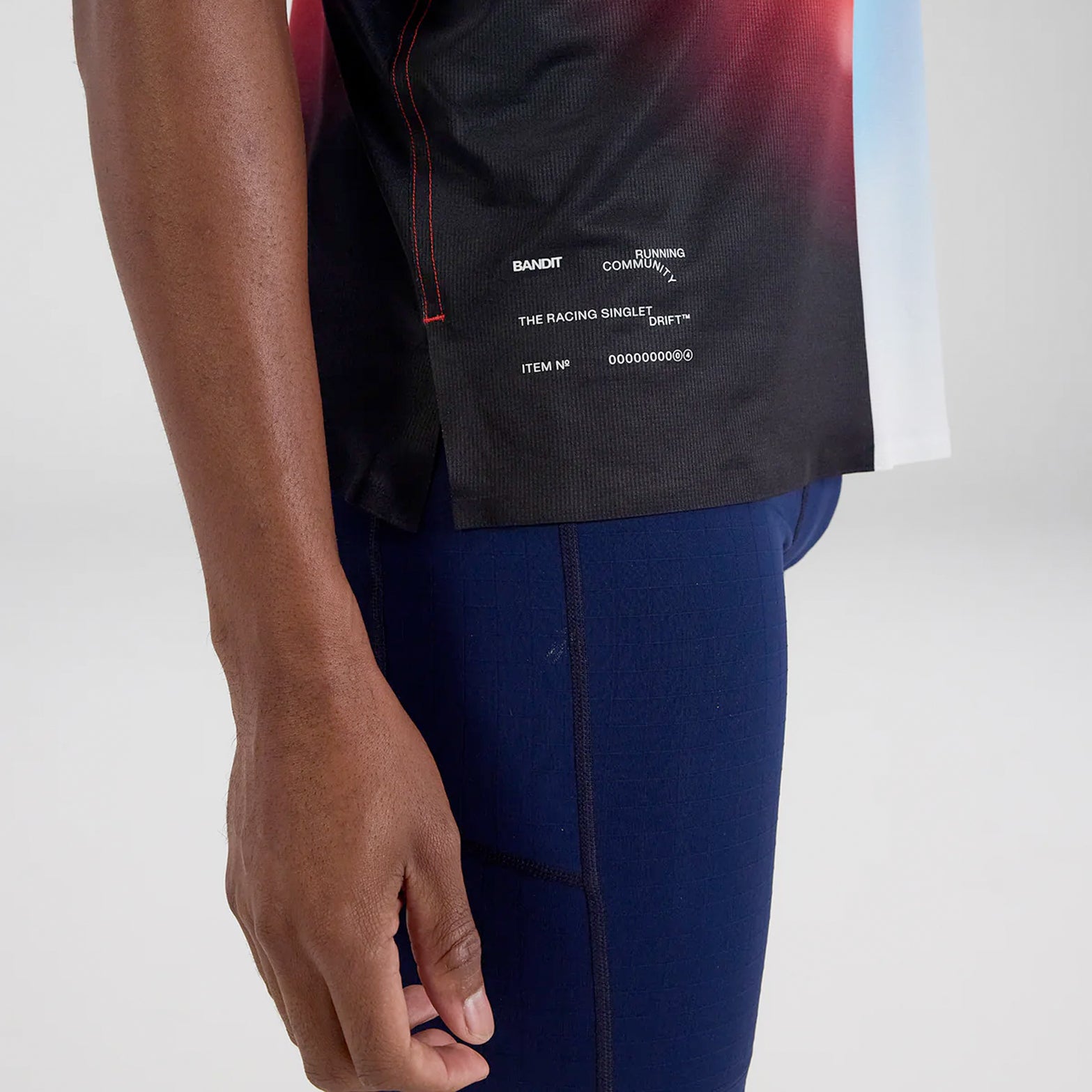 Men's Drift Racing Singlet Vintage Blue Gradient - Achilles Heel