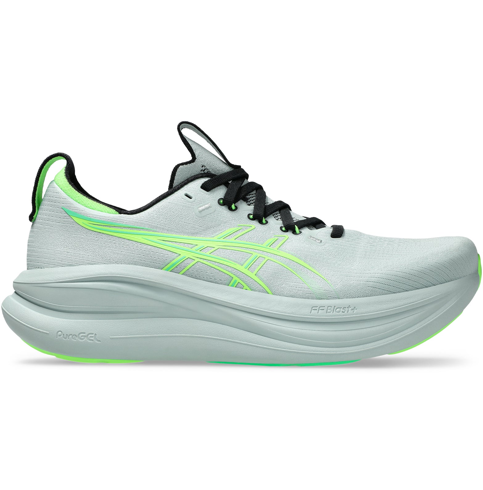 Men's Gel-Nimbus 28 Running Shoes Cold Moss / Illuminate Green