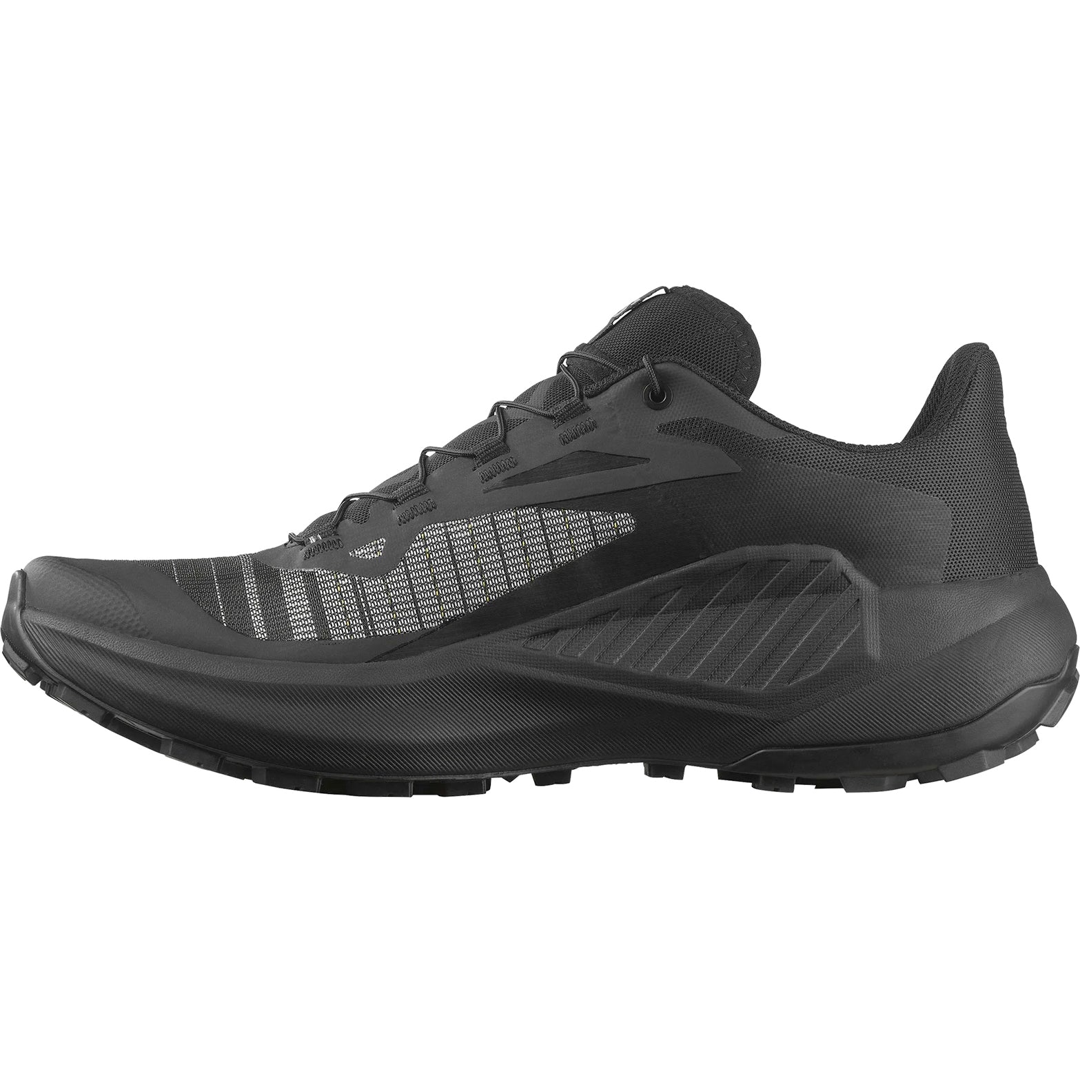 Men's Genesis Trail Running Shoes Black / Black / Ftw Silver - Achilles Heel