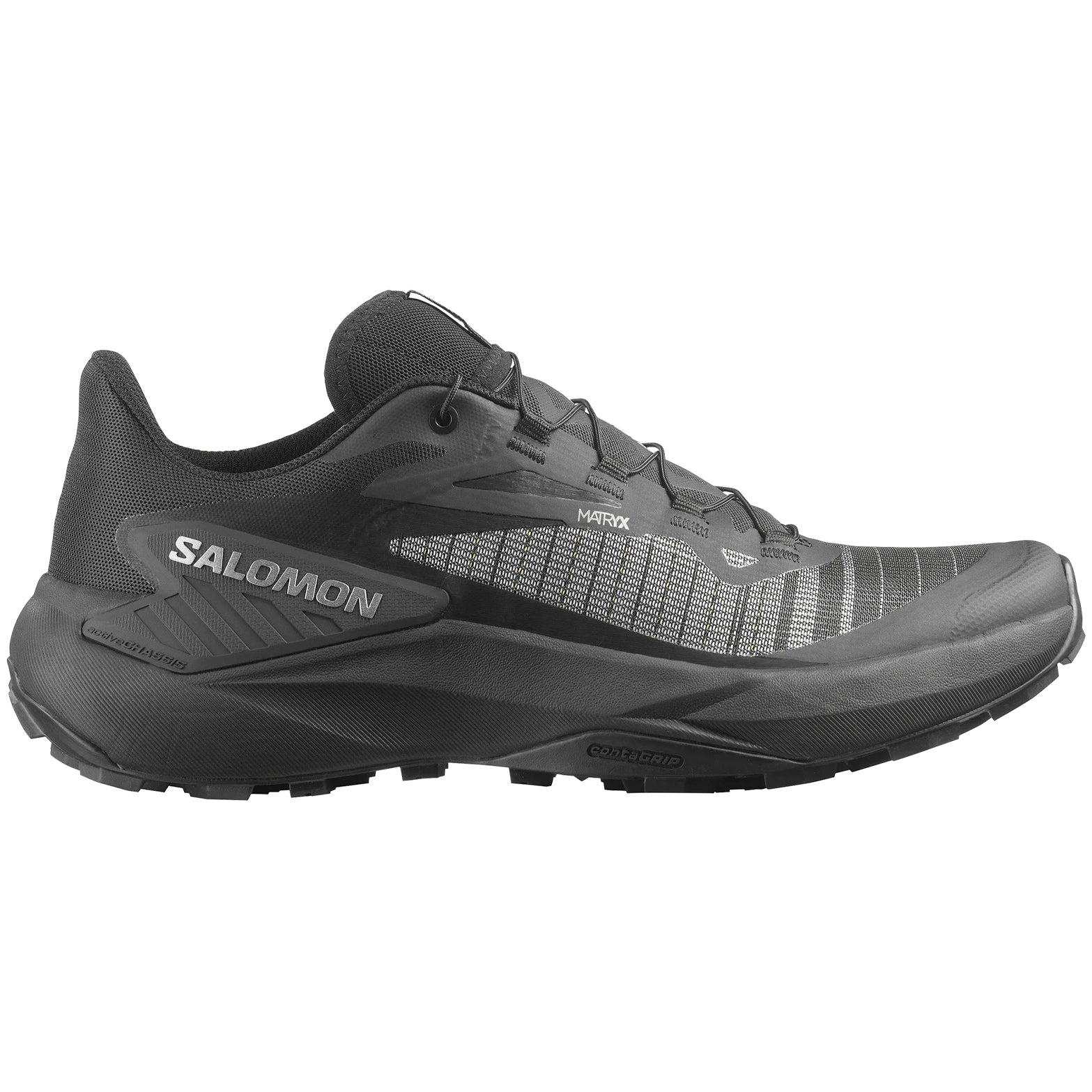 Men's Genesis Trail Running Shoes Black / Black / Ftw Silver - Achilles Heel