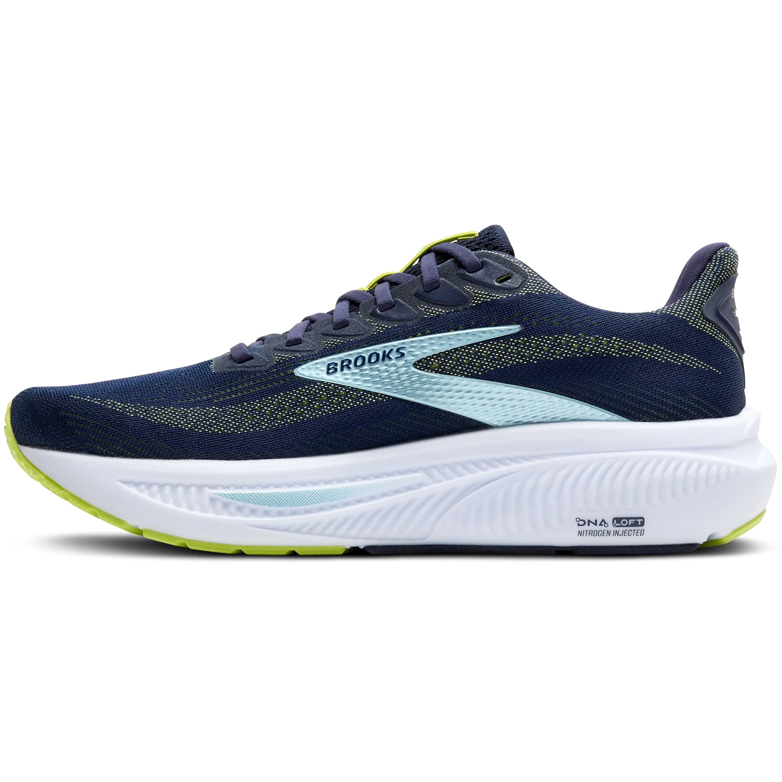 Men's Ghost 17 Running Shoes Peacoat / Lime / Blue - Achilles Heel