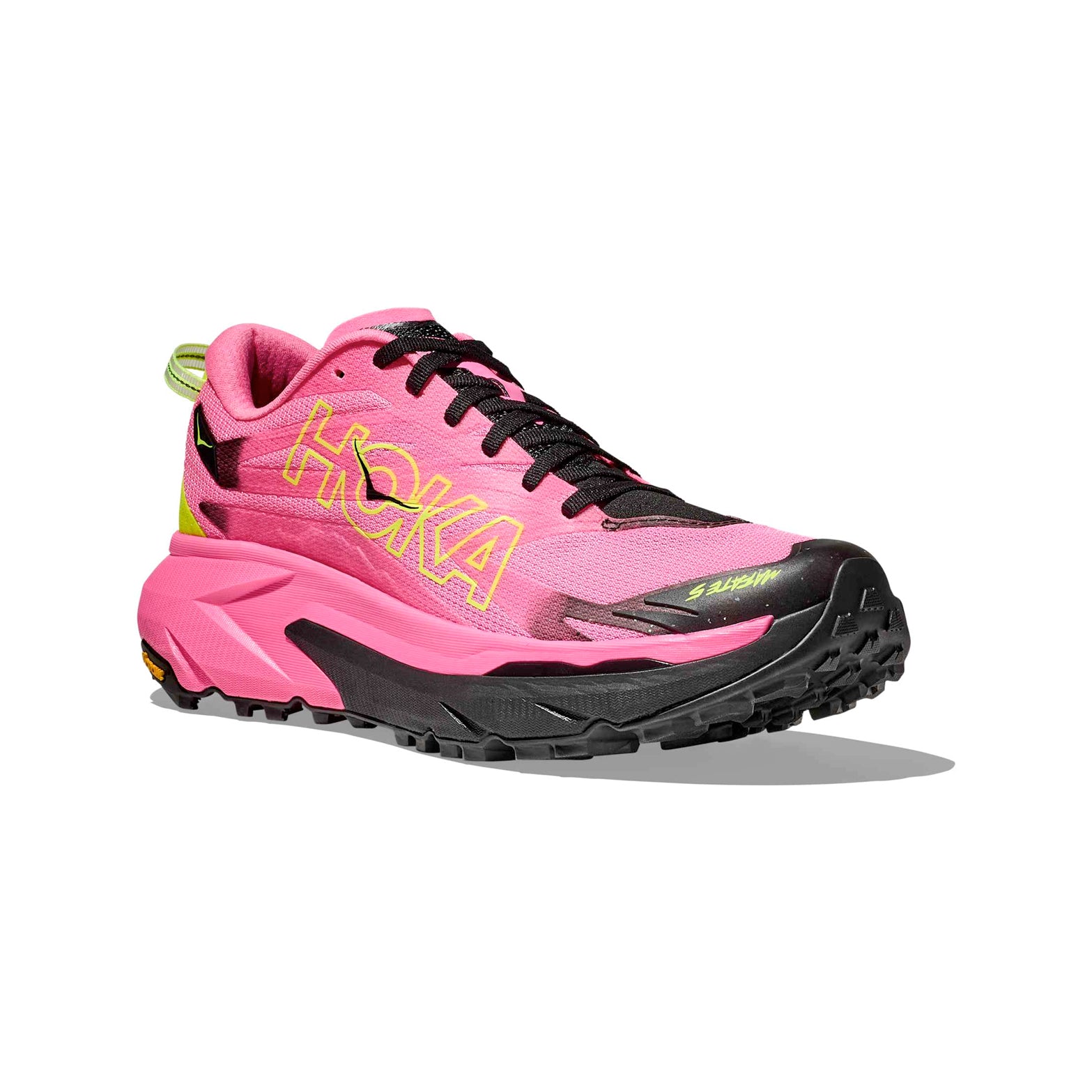 Men's Mafate 5 Trail Running Shoes Neon Rose / Black - Achilles Heel