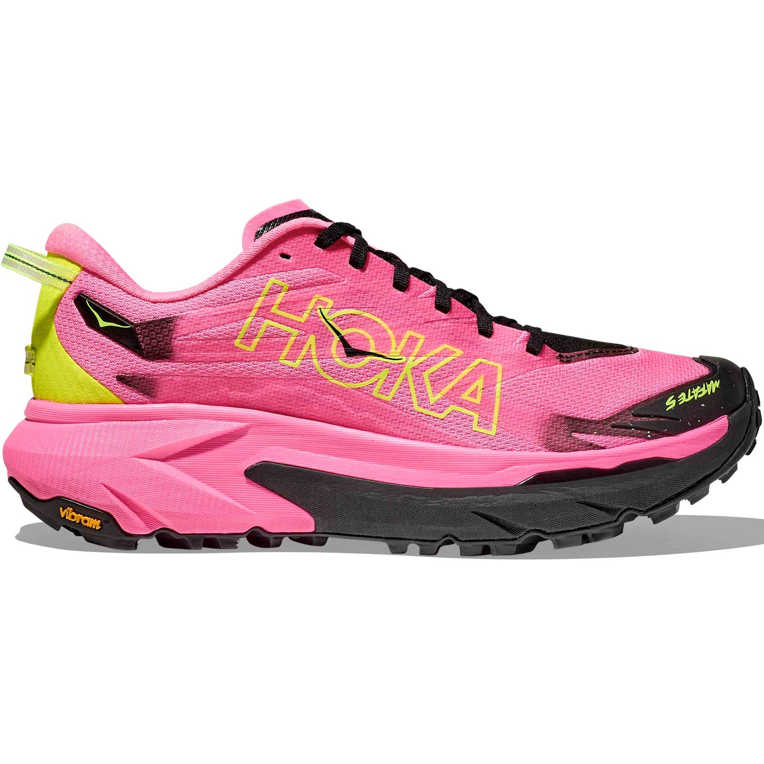 Men's Mafate 5 Trail Running Shoes Neon Rose / Black - Achilles Heel