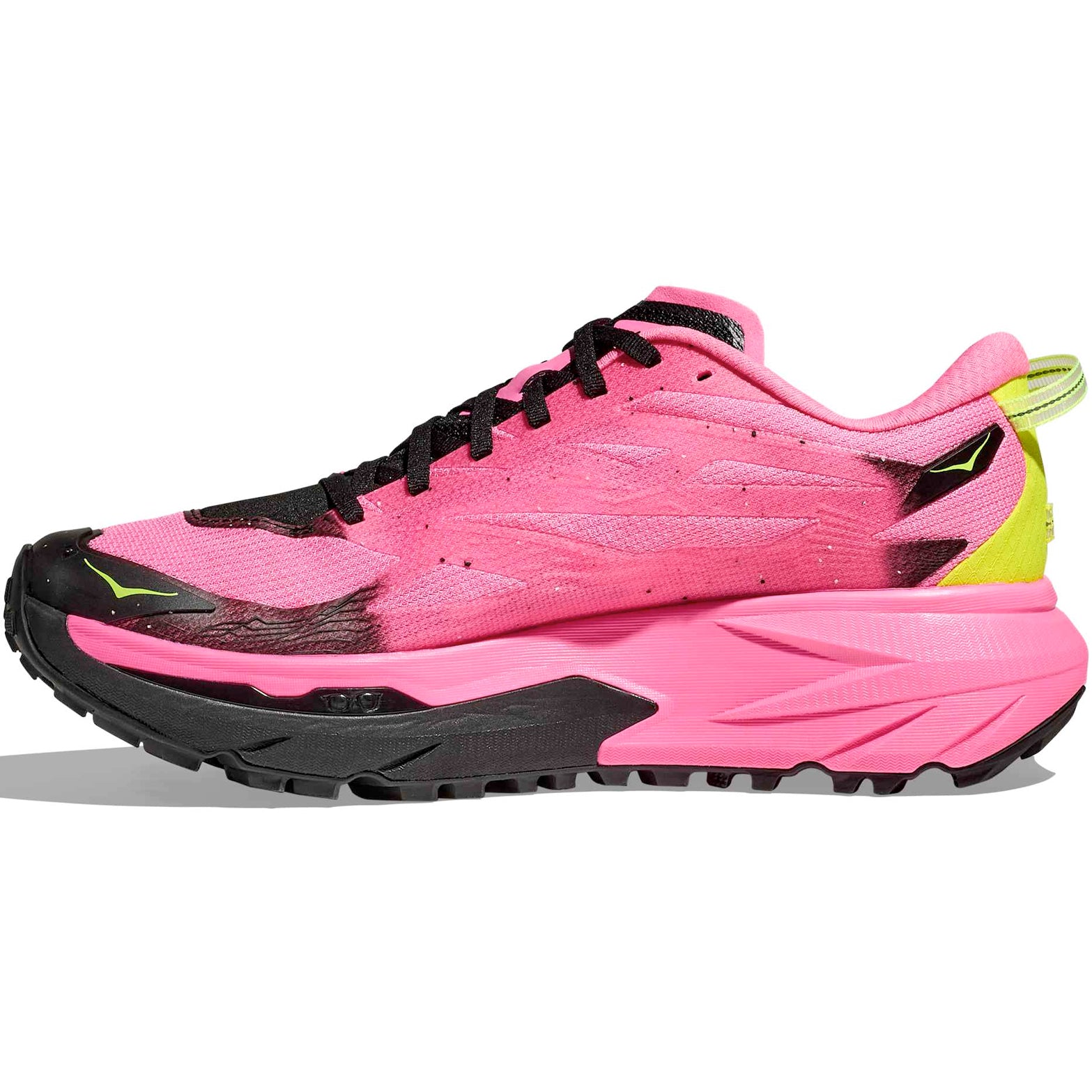 Men's Mafate 5 Trail Running Shoes Neon Rose / Black - Achilles Heel