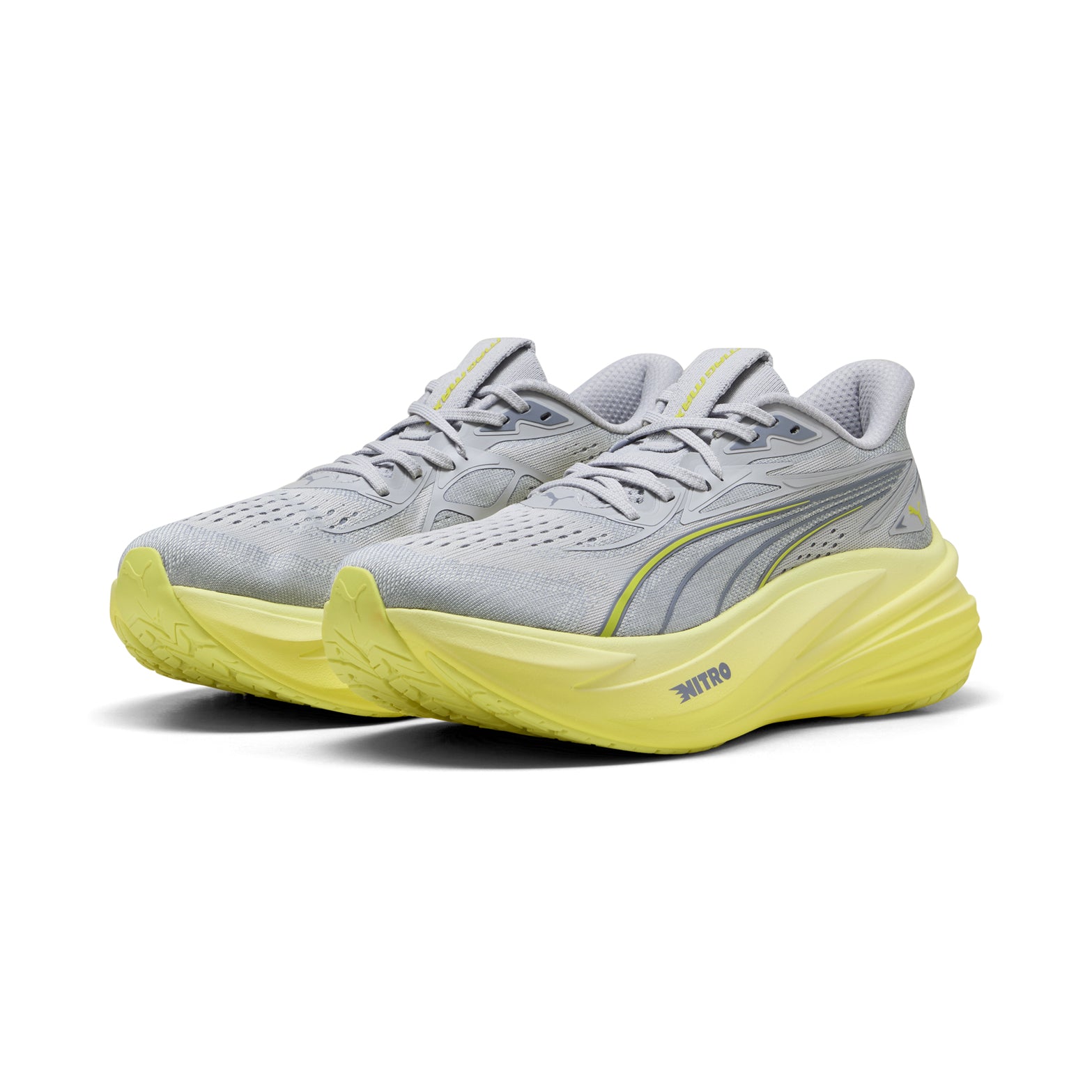 Men's MagMax NITRO 2 Running Shoes Vibrant Silver / Lux Lime