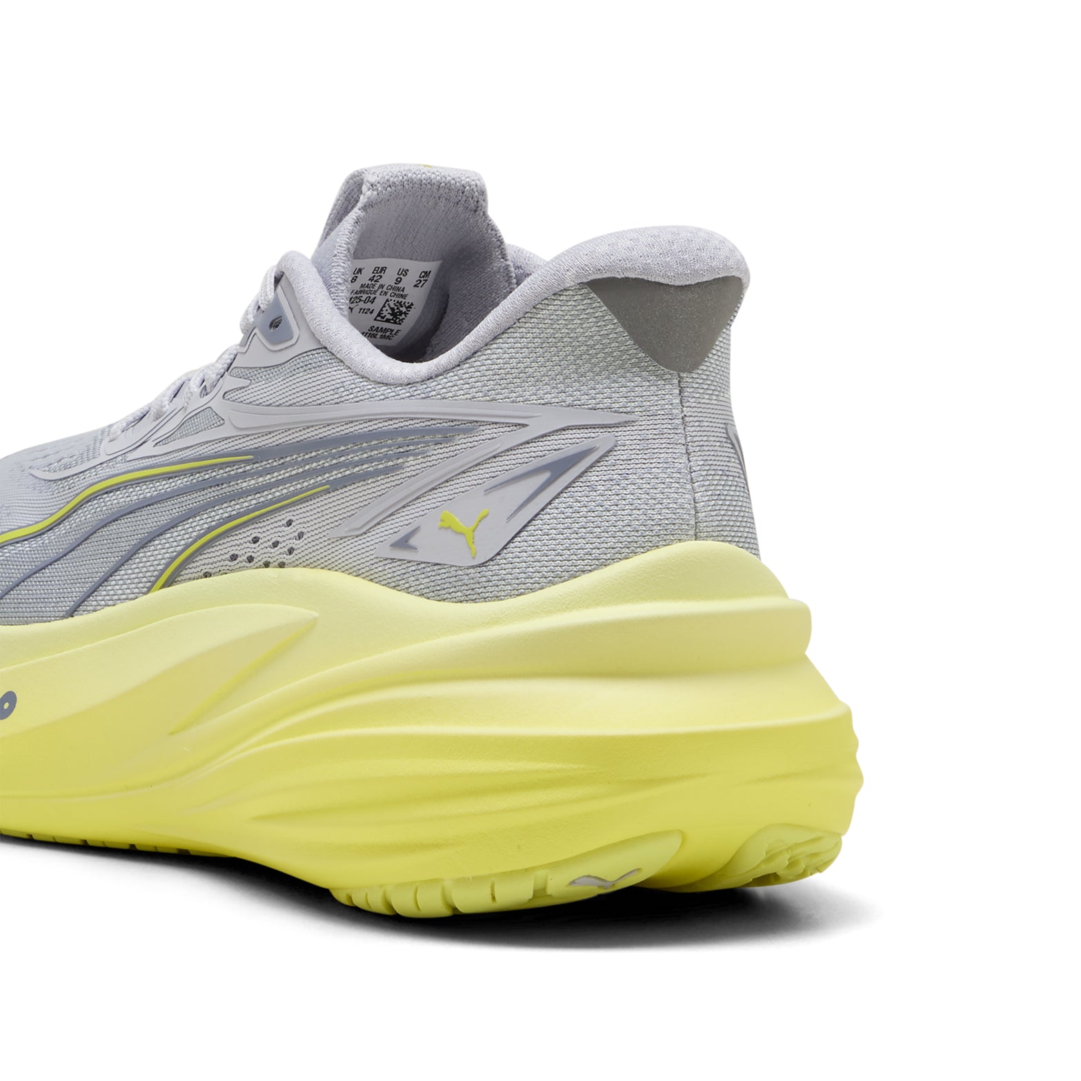 Puma Men's MagMax NITRO 2 Running Shoes Vibrant Silver / Lux Lime