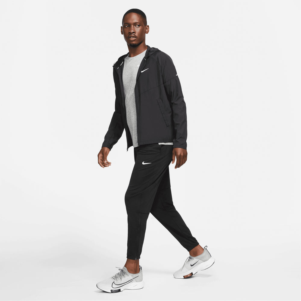 Men's Miler Repel Running Jacket Black / Black - achilles heel