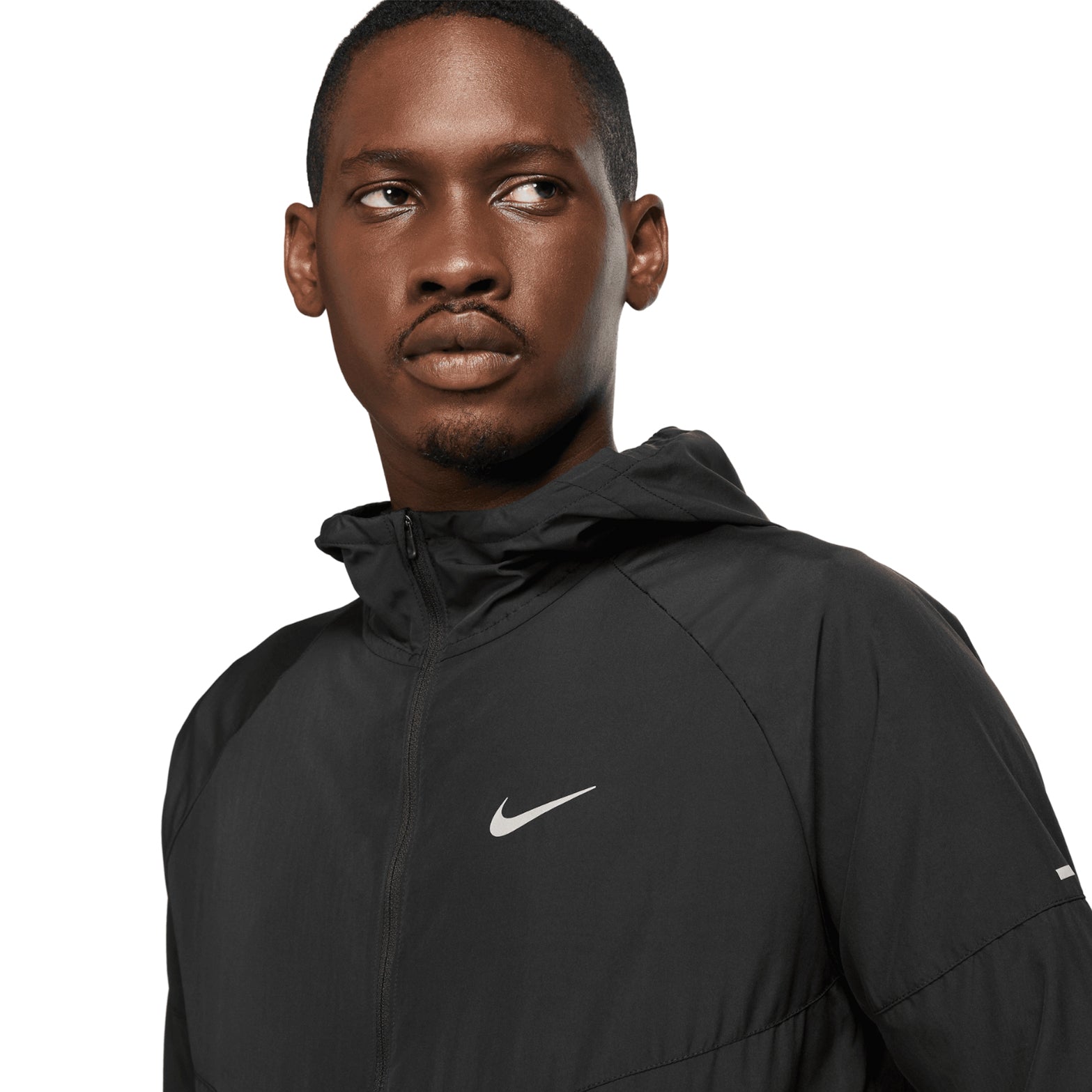 Men's Miler Repel Running Jacket Black / Black - Achilles Heel