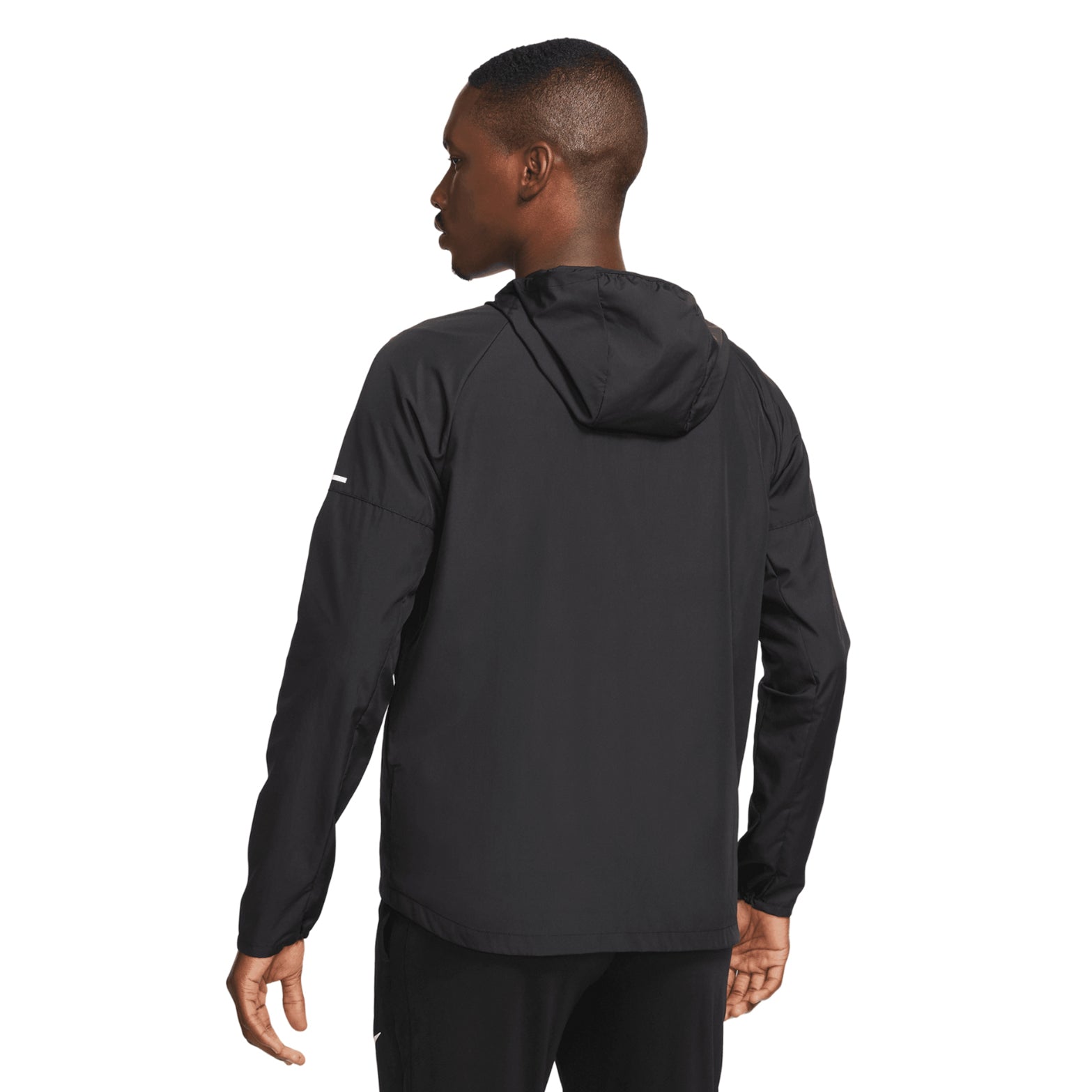 Men's Miler Repel Running Jacket Black / Black - Achilles Heel