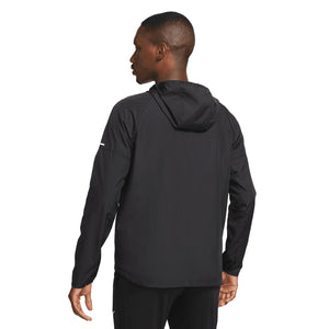 Men's Miler Repel Running Jacket Black / Black - achilles heel