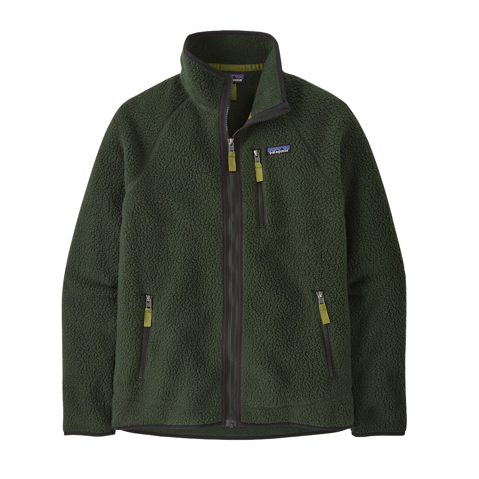 Men's Retro Pile Fleece Jacket Old Growth Green
