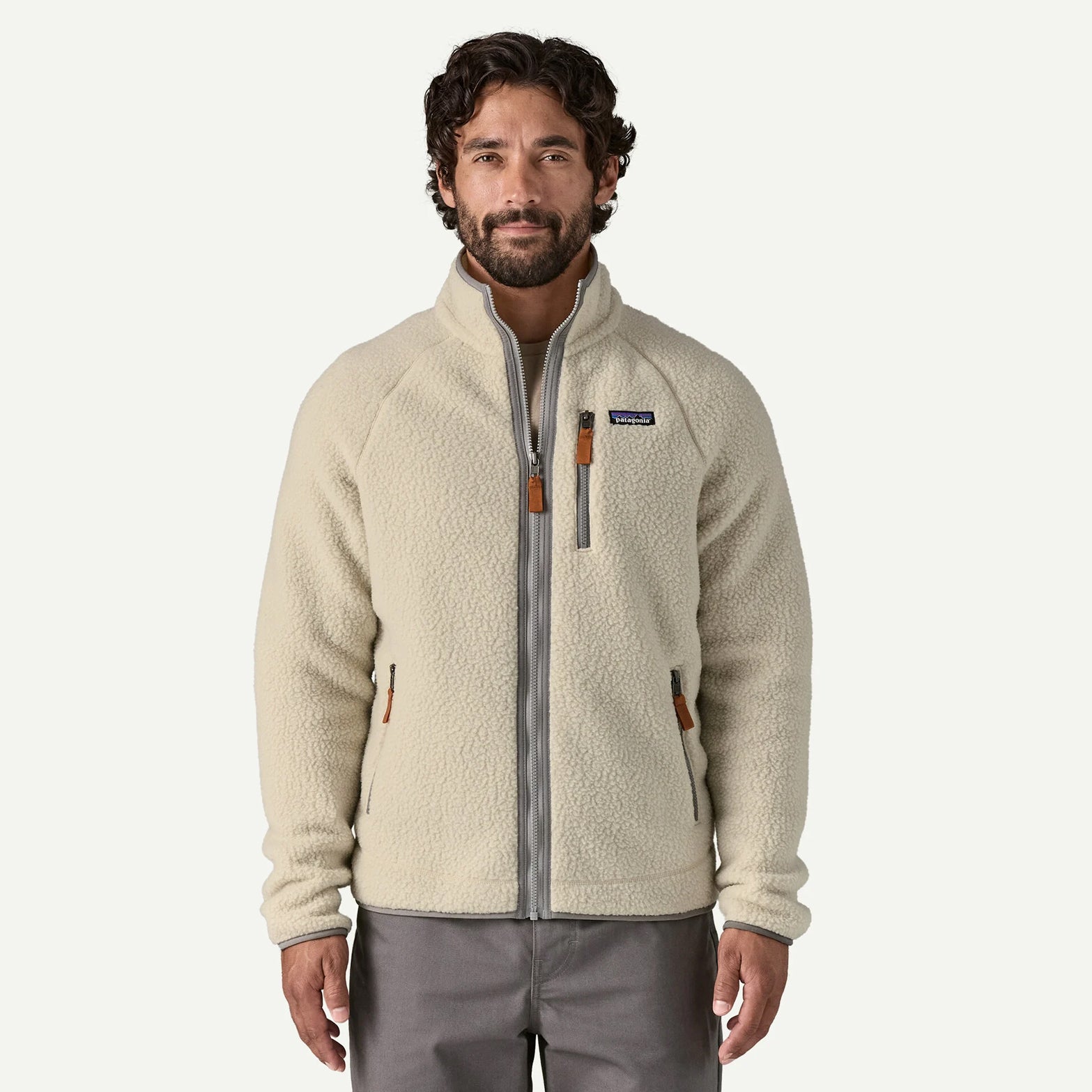 Men's Retro Pile Fleece Jacket Old Growth Green