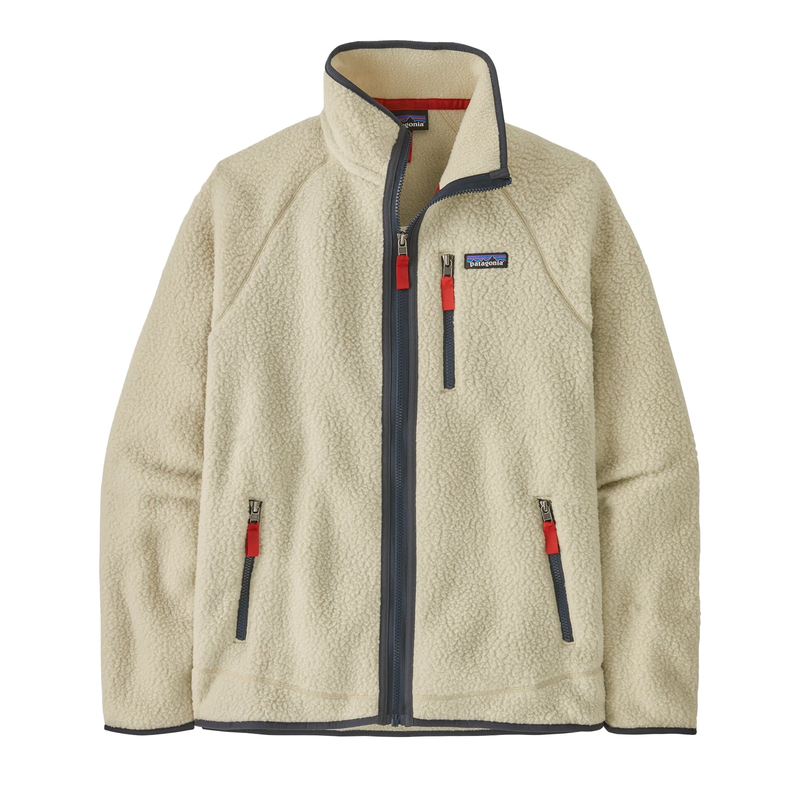 Men's Retro Pile Fleece Jacket Pelican / Smolder Blue