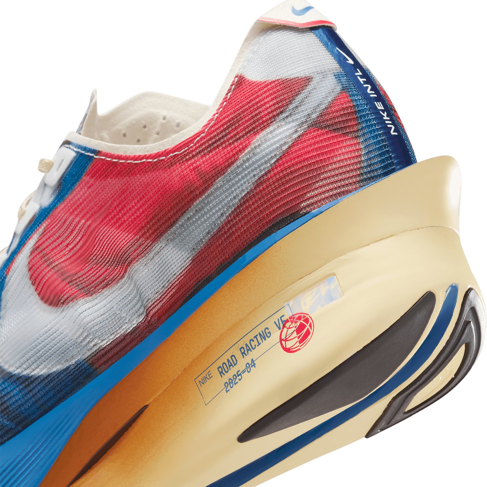 Men's Vaporfly 4 Running Shoes Multi-Colour / Mountain Blue / Fire Red / Clear - Achilles Heel