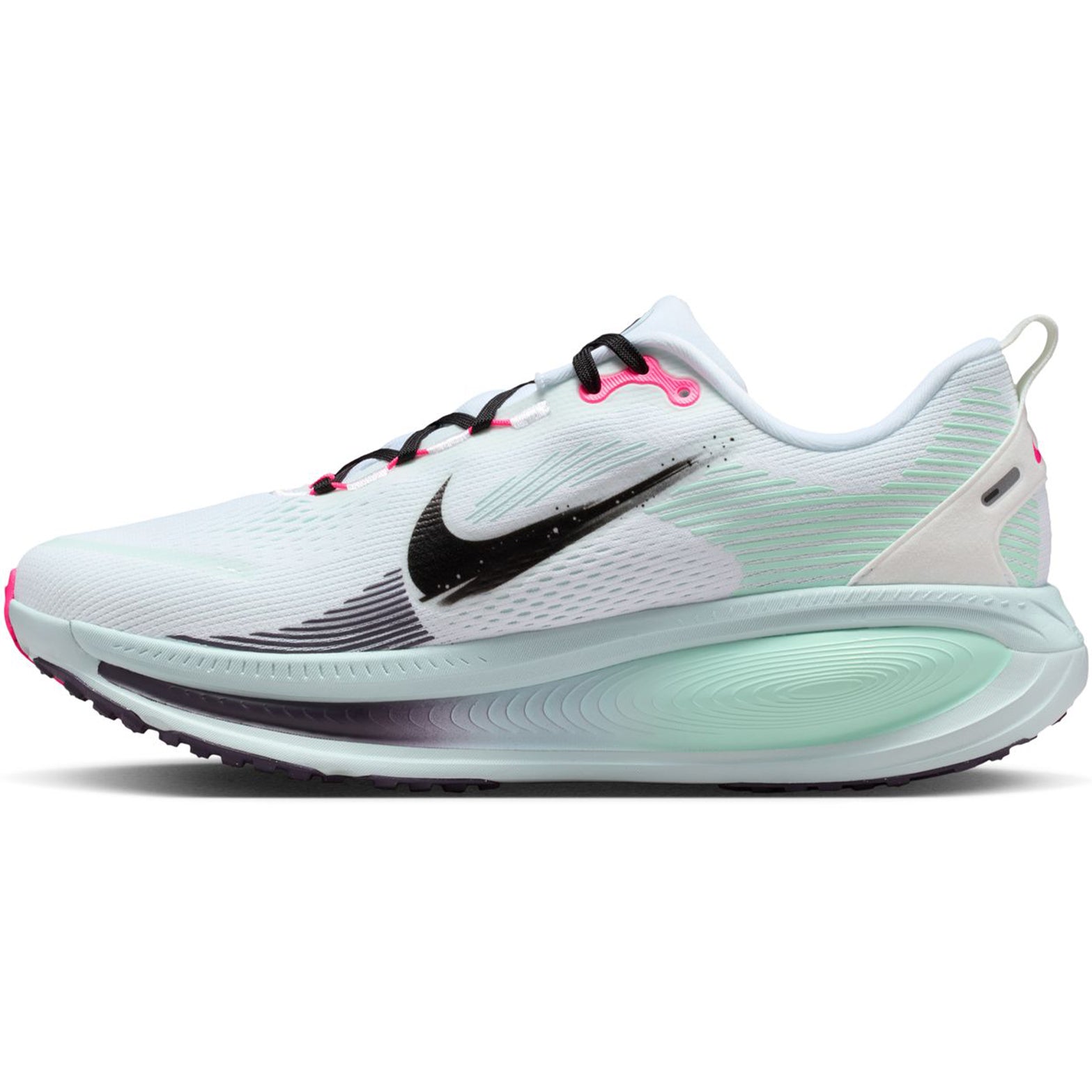 Men's Vomero 18 Running Shoes White / Glacier Blue / Hyper Pink / Black