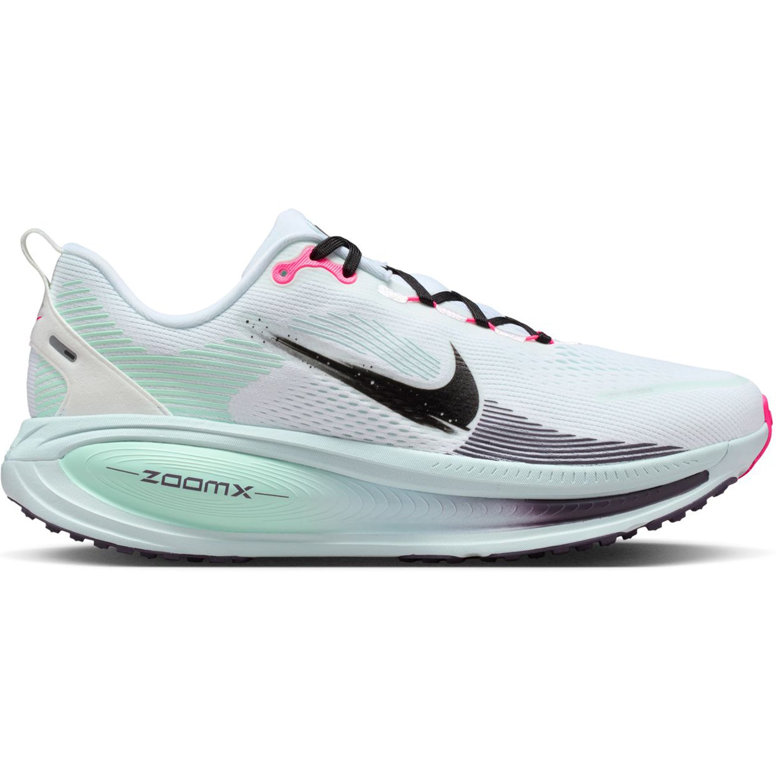 Men's Vomero 18 Running Shoes White / Glacier Blue / Hyper Pink / Black