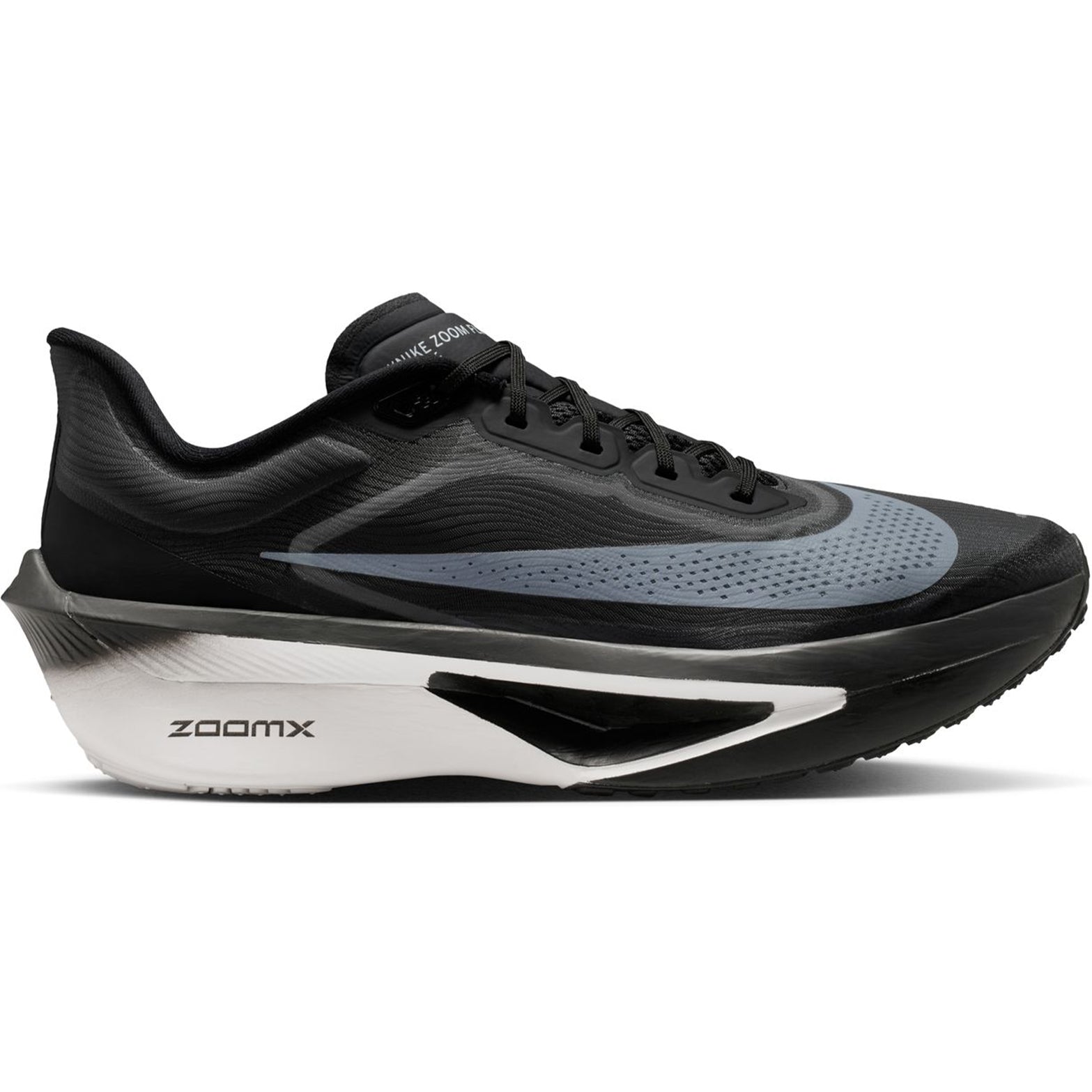 Men's Zoom Fly 6 Running Shoes Black / Light Smoke Grey / White - Achilles Heel