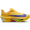 Men's Zoom Fly 6 Running Shoes Citron Pulse Volt Ice Hyper Violet Indigo Burst outer side view showing full-length carbon fibre plate