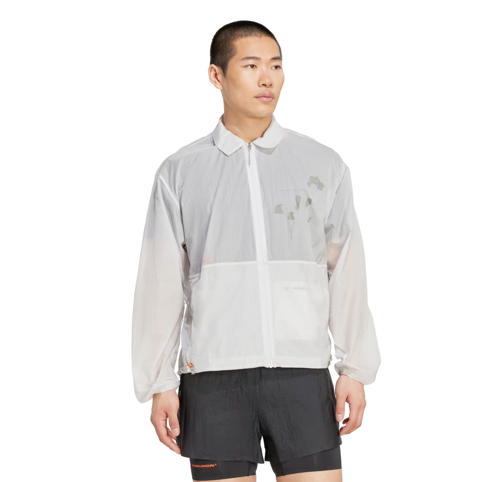 Men's Adi365 H.Koumori Running Coach Jacket Grey One - Achilles Heel