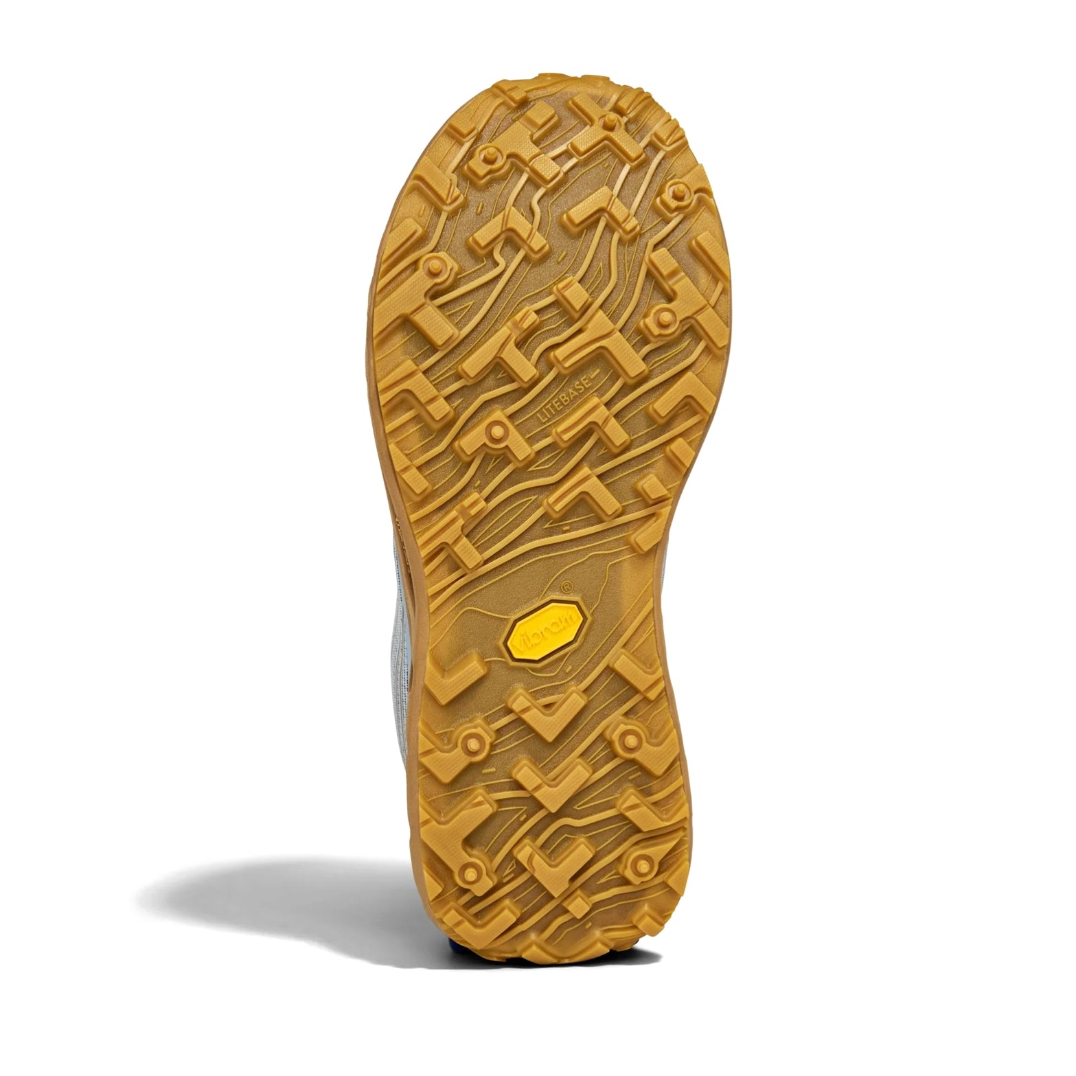 Men's norda 002 Trail Running Shoes Kanagawa sole view displaying Vibram Mega Grip rubber and Canadian Shield-inspired soleplate with Litebase technology