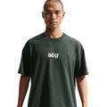 Nike ACG men's Dri-FIT tee in Black Spruce — front product shot showing black spruce smooth fabric construction with ACG design and Dri-FIT moisture-wicking technology