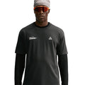 Men's Nike ACG Dri-FIT Tee Dark Smoke Grey front product view showing relaxed fit with smooth Dri-FIT moisture-wicking fabric and ACG branding