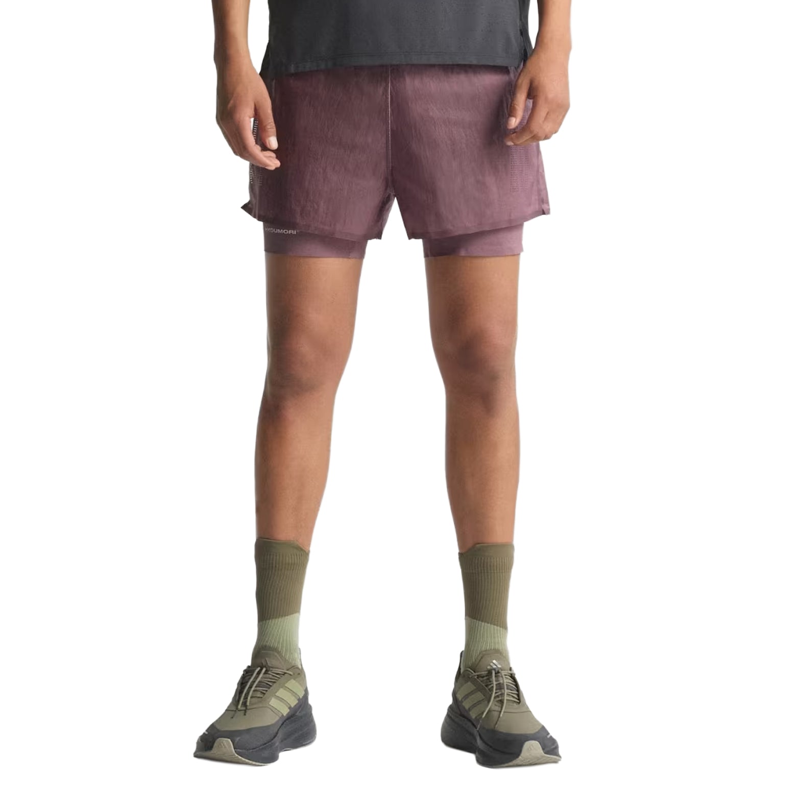 Men's Adi365 H.Koumori Running 2 in 1 Shorts Shadow Fig
