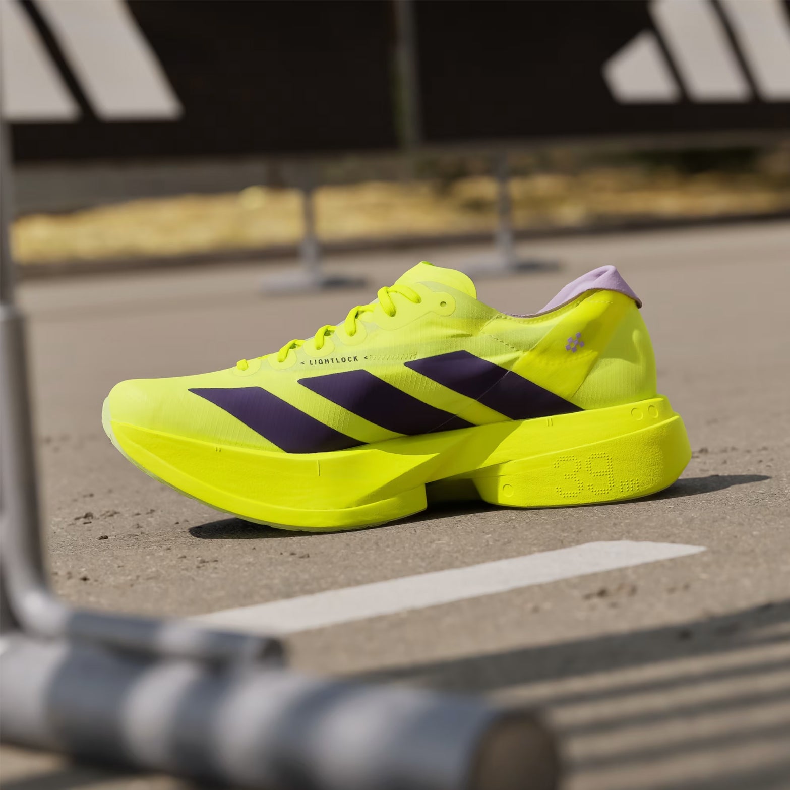 Adidas Men's Adizero Adios Pro 4 Running Shoes Solar Yellow