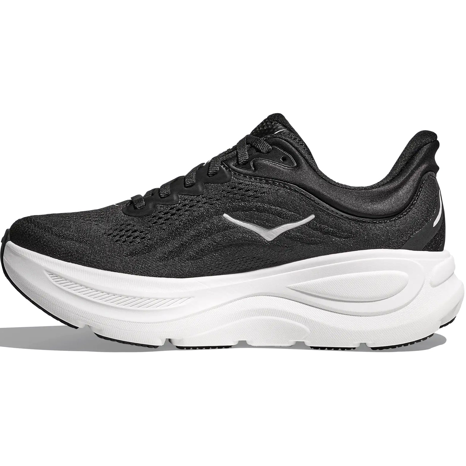 Men's Bondi 9 Running Shoes Black / White - Achilles Heel