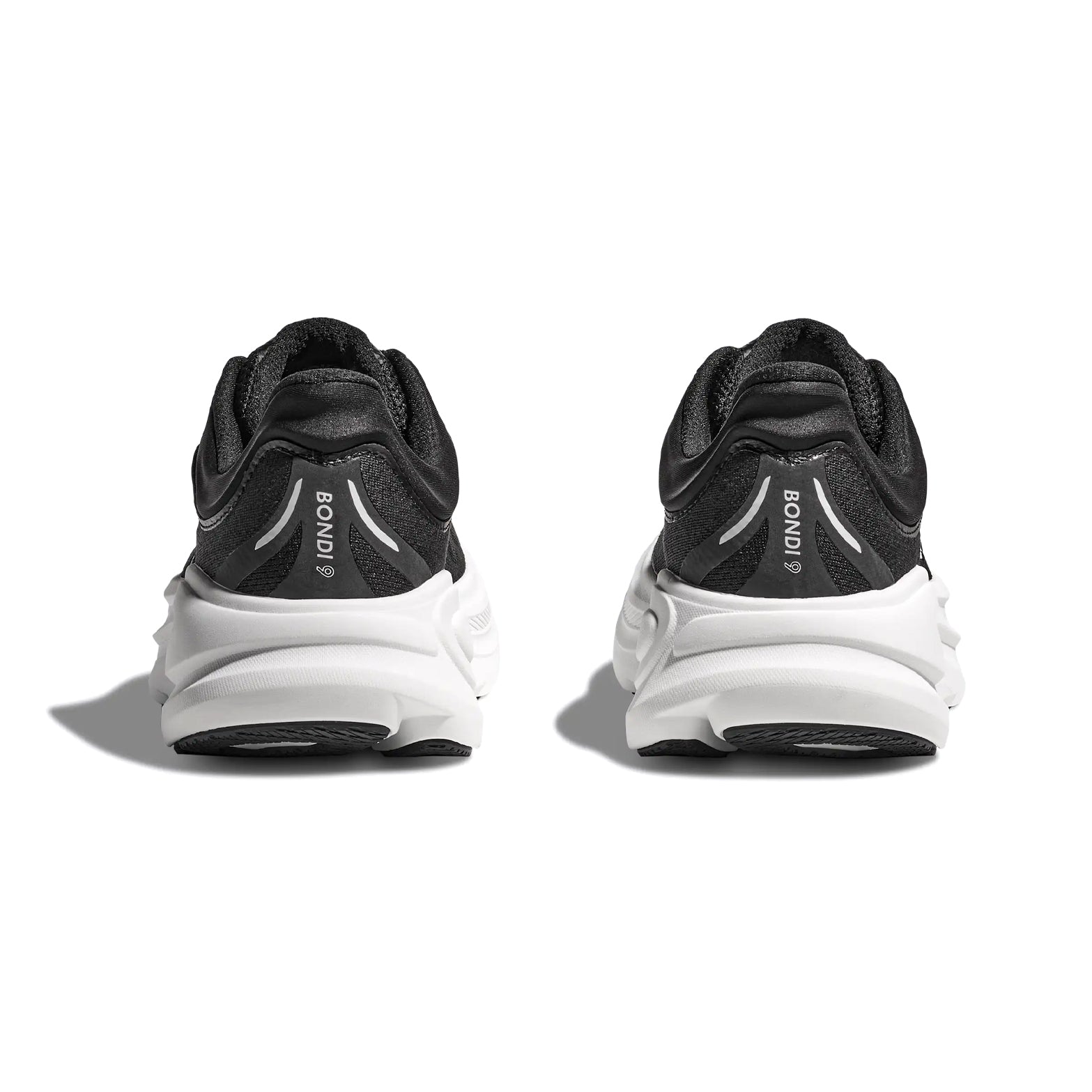 Men's Bondi 9 Running Shoes Black / White - Achilles Heel