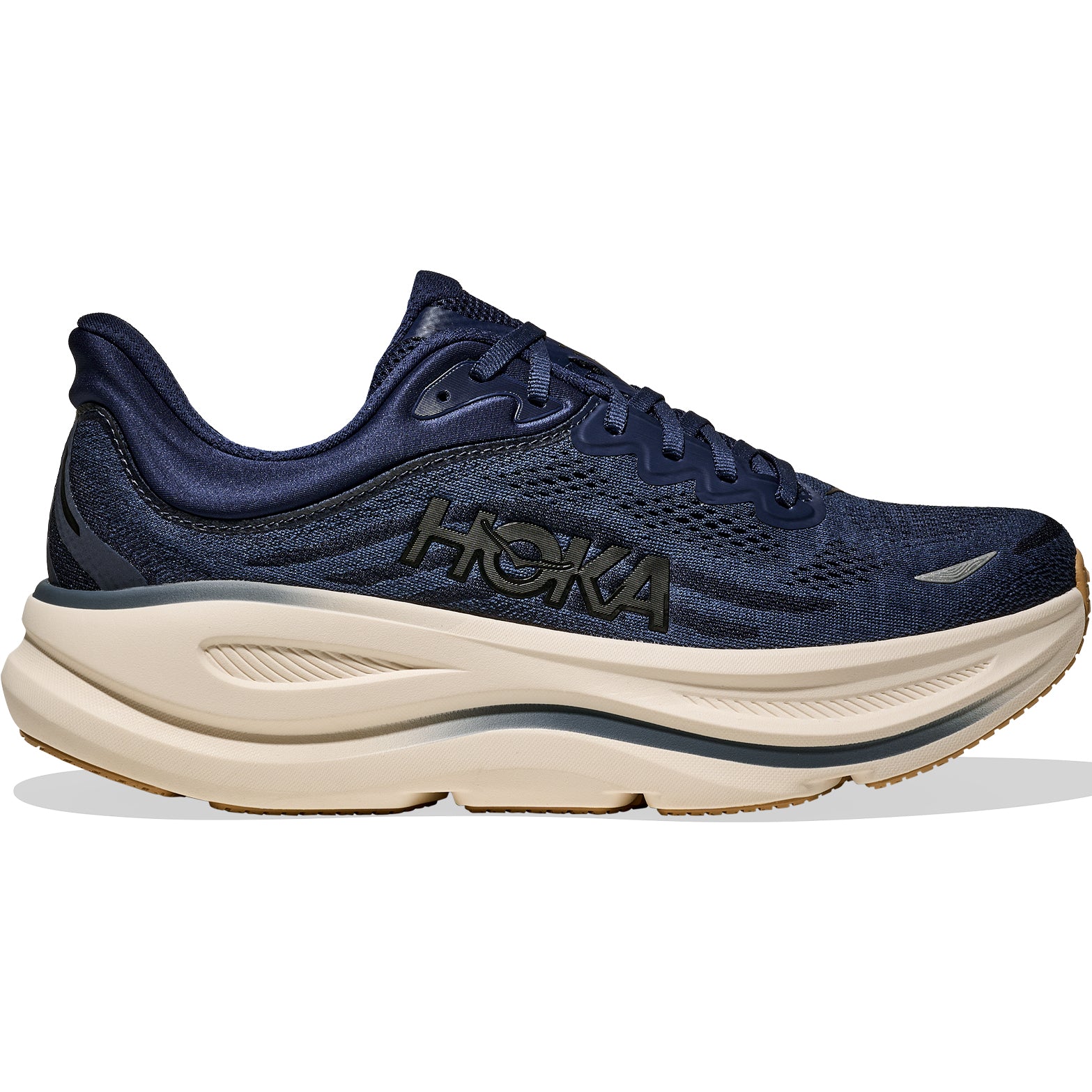 Men's Bondi 9 Running Shoes Midnight Blue / Varsity Navy - Achilles Heel