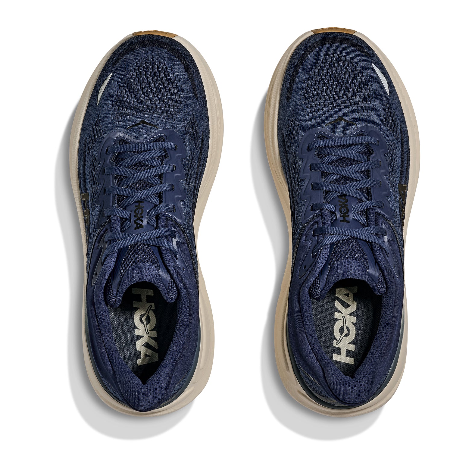 Men's Bondi 9 Running Shoes Midnight Blue / Varsity Navy - Achilles Heel