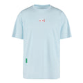 District Vision Men's Boxy Training Tee Frost front product view showing 139g breathable stretch fabric with relaxed boxy fit for athletic pursuits